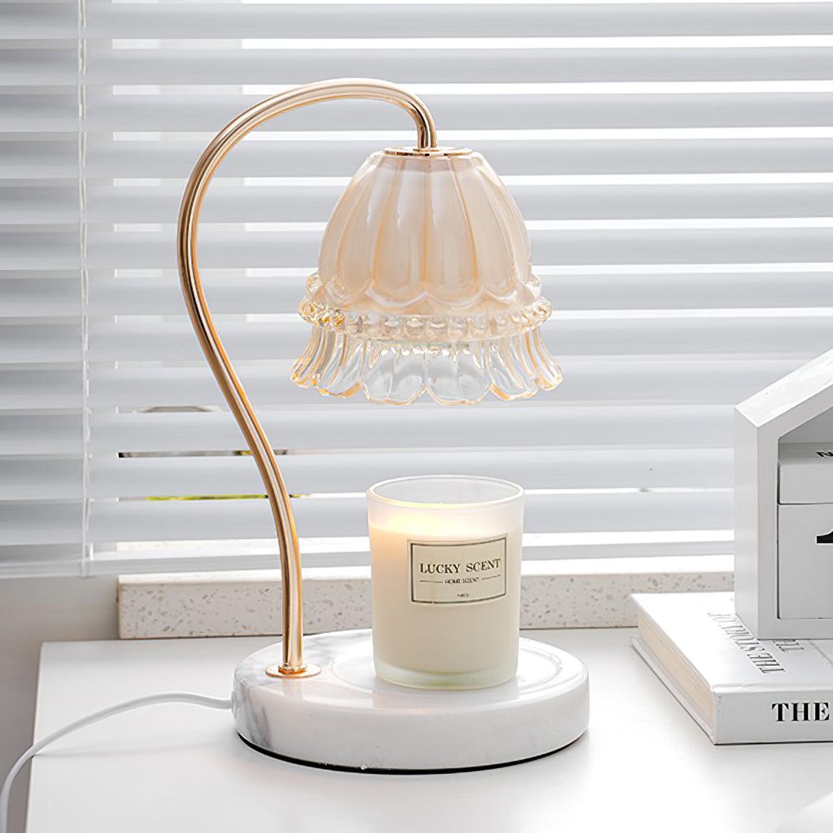 Warm Marble Desk Table Lamp