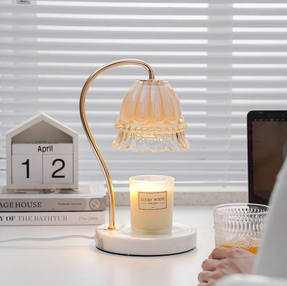 Warm Marble Desk Table Lamp