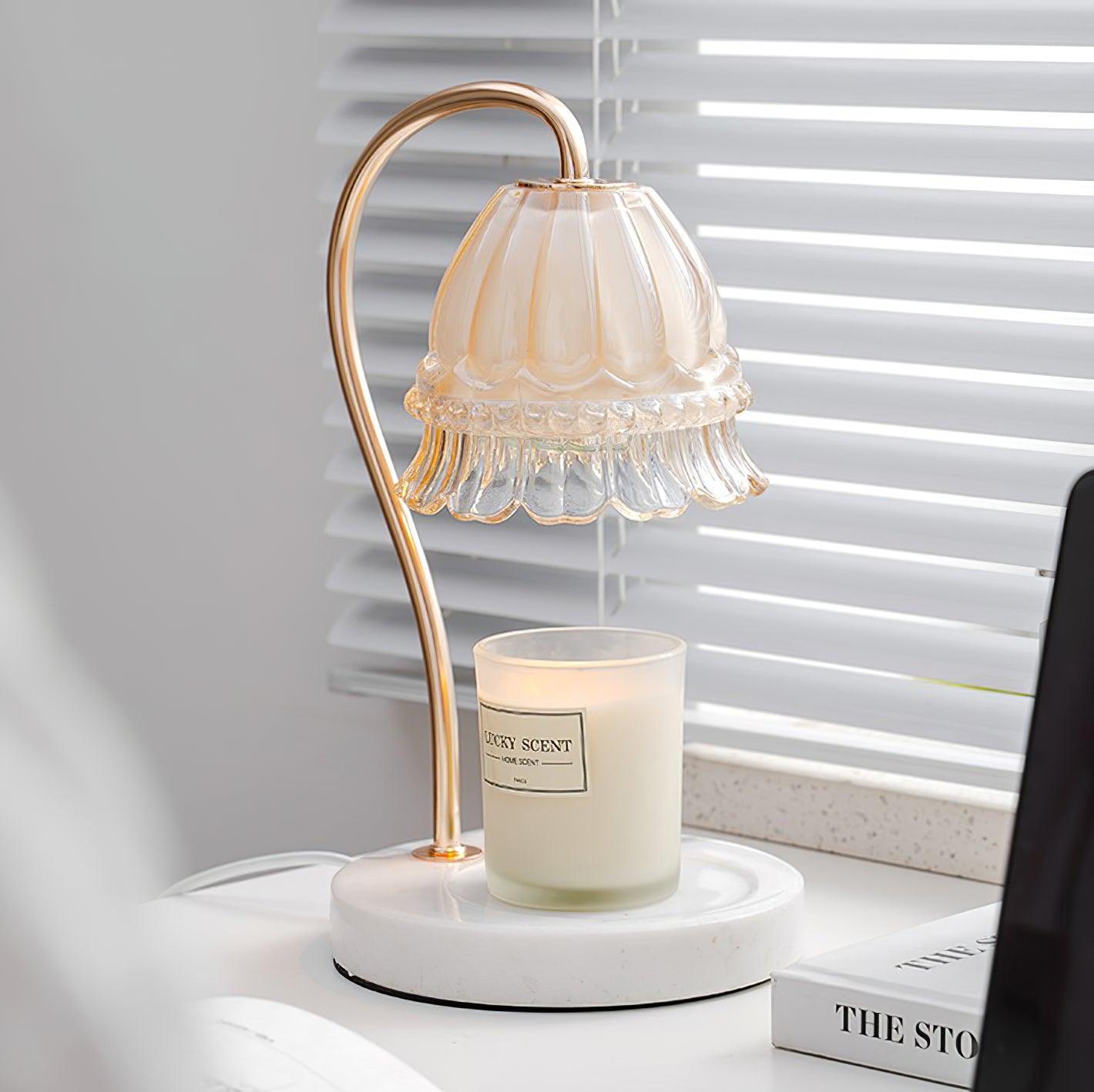 Warm Marble Desk Table Lamp