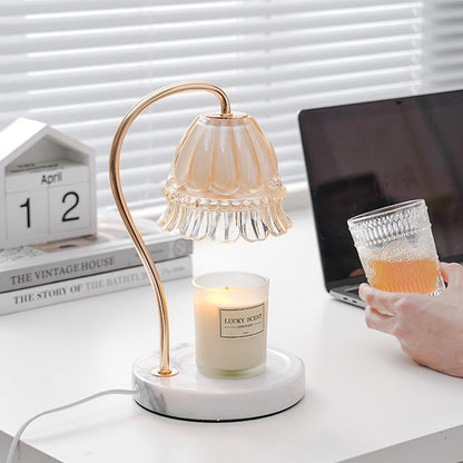 Warm Marble Desk Table Lamp