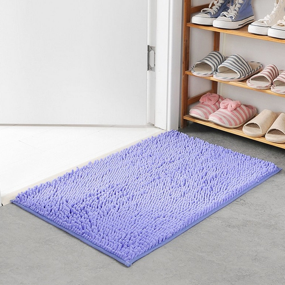 Plush Chenille Bathroom Floor Mat