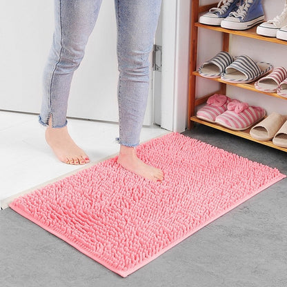 Plush Chenille Bathroom Floor Mat