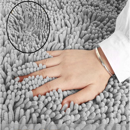 Plush Chenille Bathroom Floor Mat - Cofik