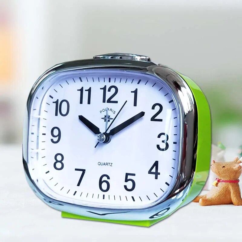 Compact Bedside Clock with Night Light and Snooze