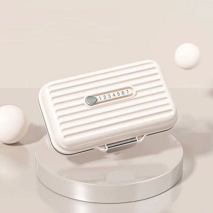 Travel Pill Box with 7 Day Compartments & Secure Lock - Cofik
