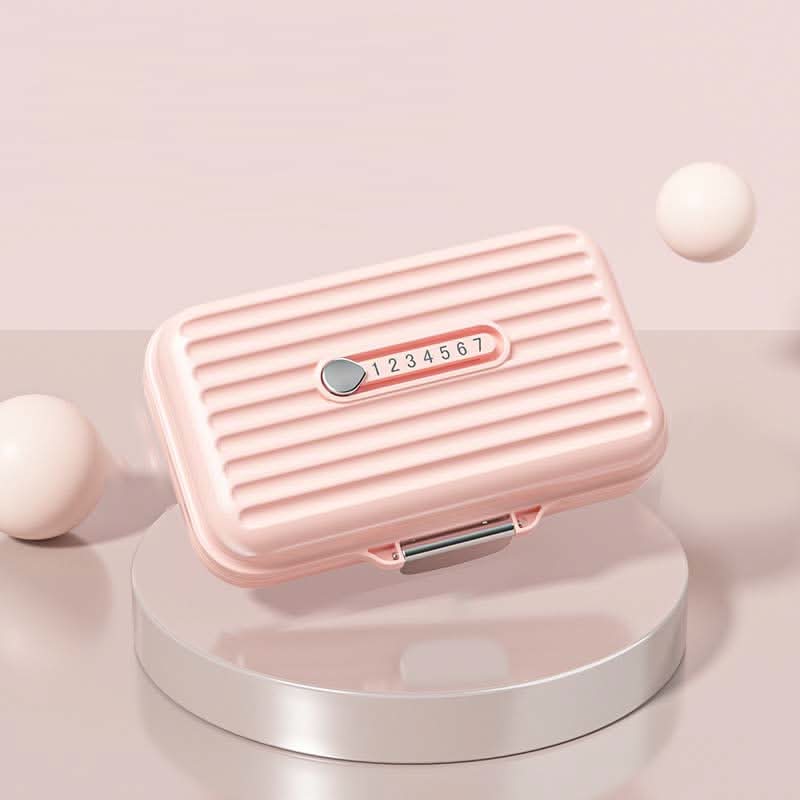 Travel Pill Box with 7 Day Compartments & Secure Lock