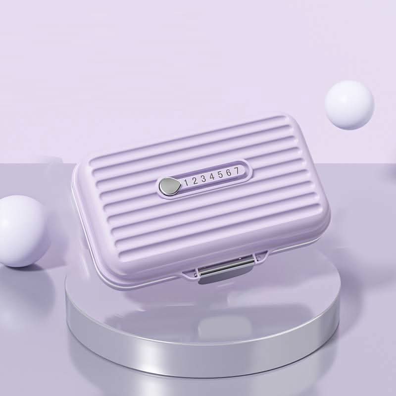 Travel Pill Box with 7 Day Compartments & Secure Lock
