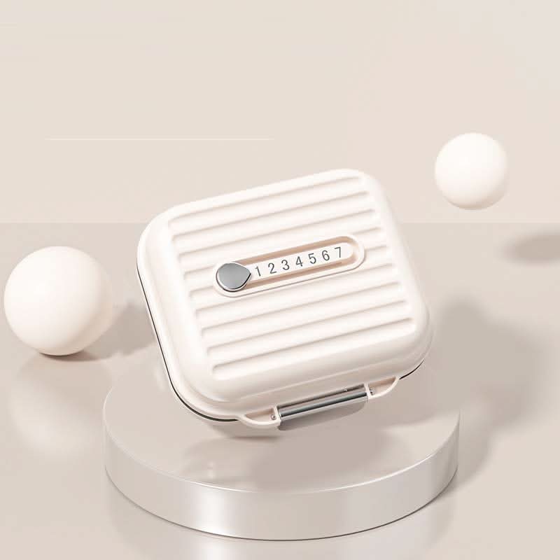 Travel Pill Box with 7 Day Compartments & Secure Lock