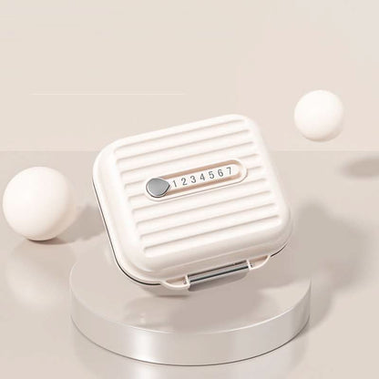 Travel Pill Box with 7 Day Compartments & Secure Lock
