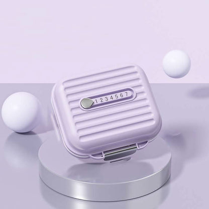 Travel Pill Box with 7 Day Compartments & Secure Lock