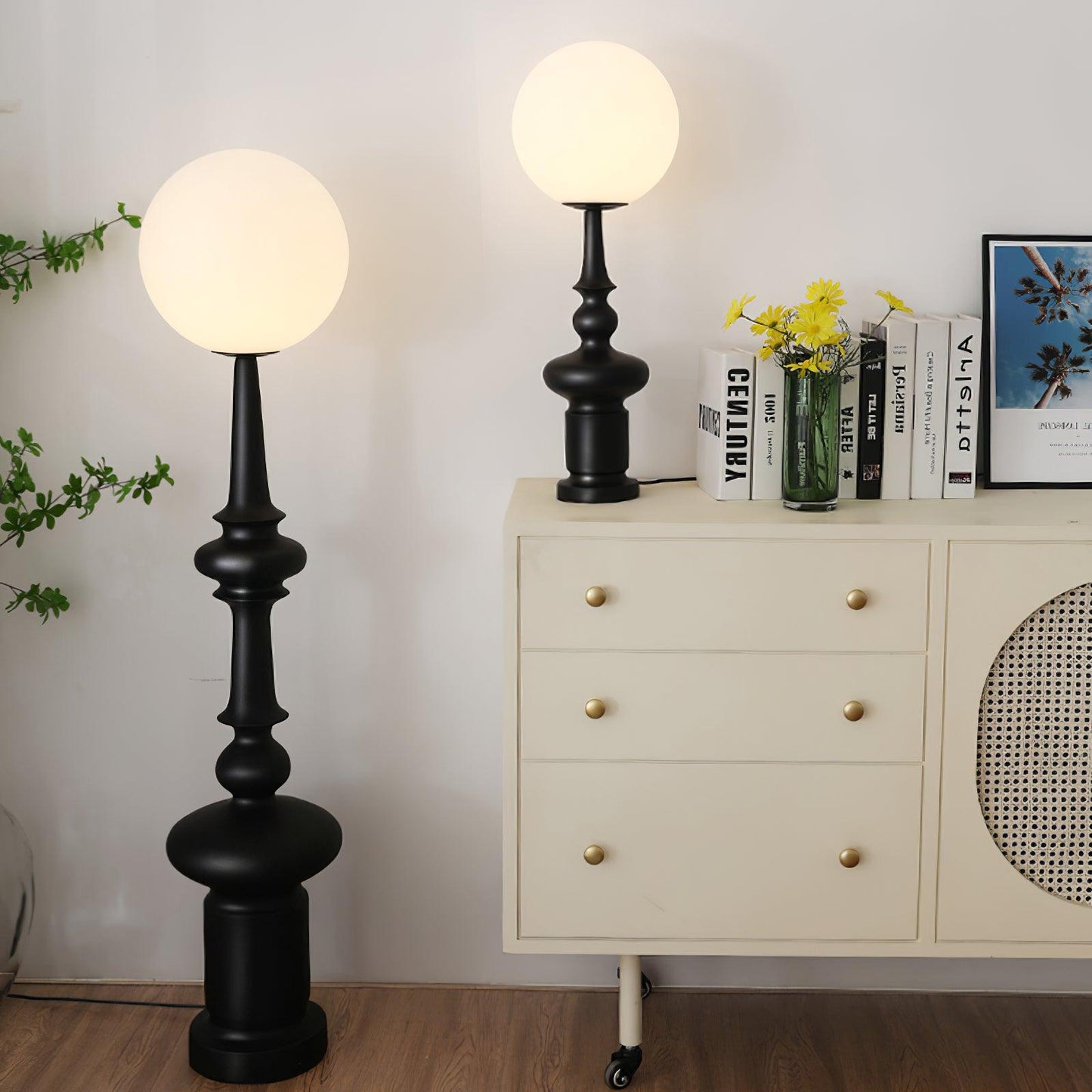Tall Floor Table Lamp 4.9'