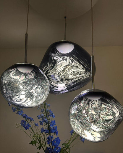 Adjustable Metal Pendant Lighting Fixtures Silver Gold Rose