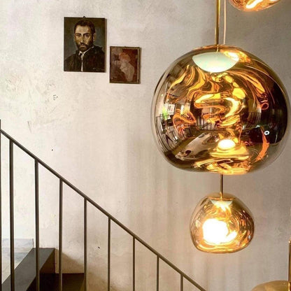 Adjustable Metal Pendant Lighting Fixtures Silver Gold Rose