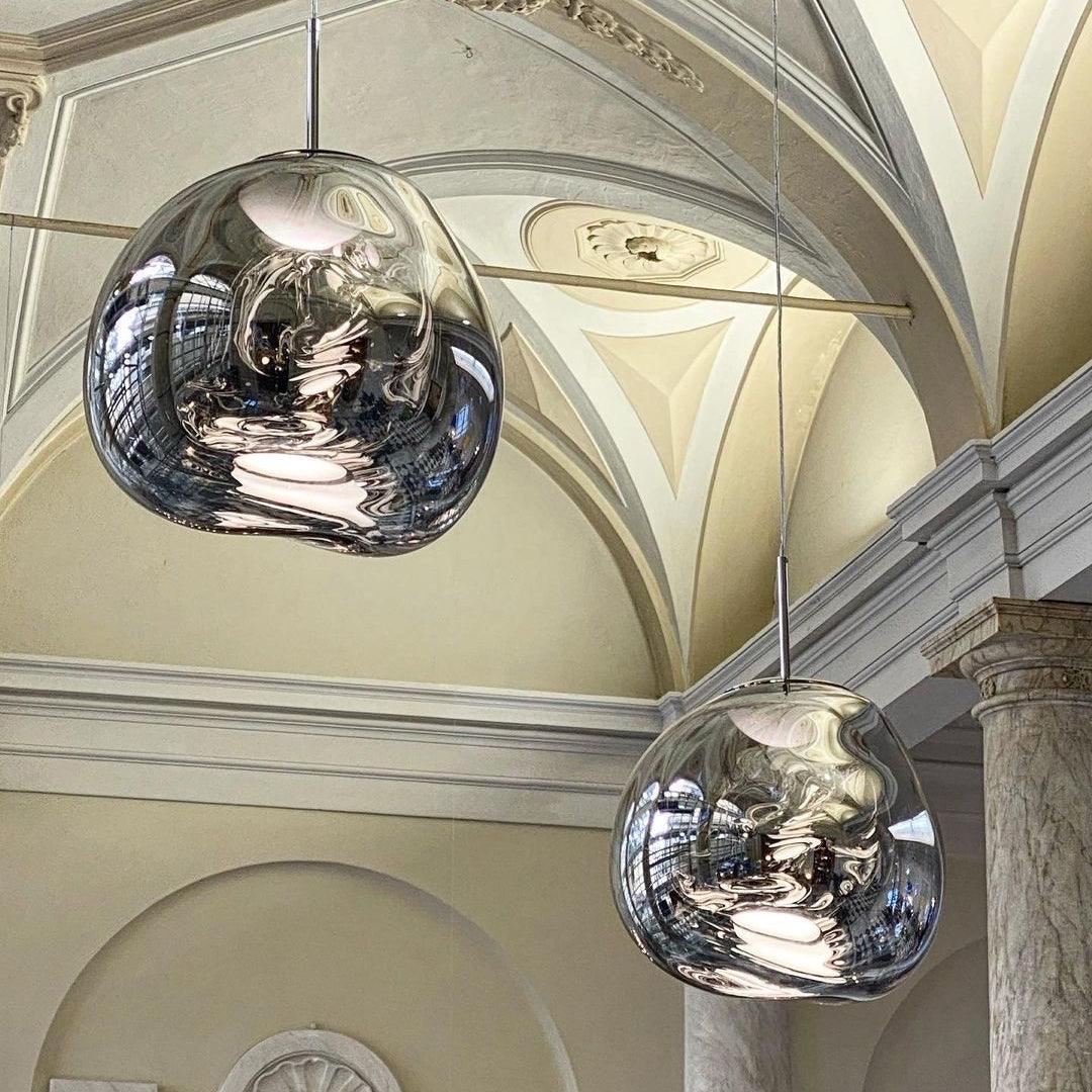 Adjustable Metal Pendant Lighting Fixtures Silver Gold Rose