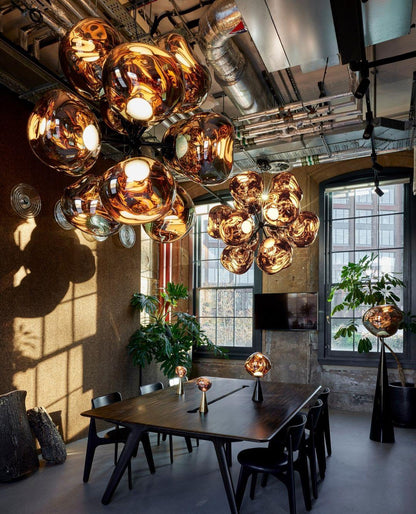 Adjustable Metal Pendant Lighting Fixtures Silver Gold Rose