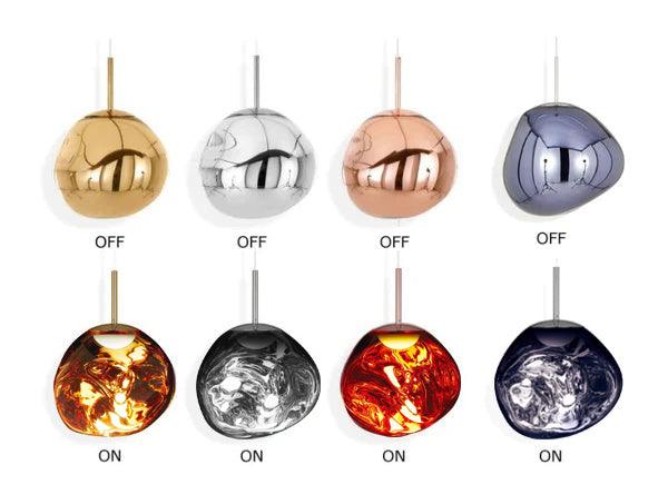 Adjustable Metal Pendant Lighting Fixtures Silver Gold Rose
