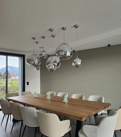 Adjustable Metal Pendant Lighting Fixtures Silver Gold Rose
