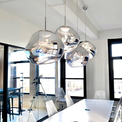 Adjustable Metal Pendant Lighting Fixtures Silver Gold Rose