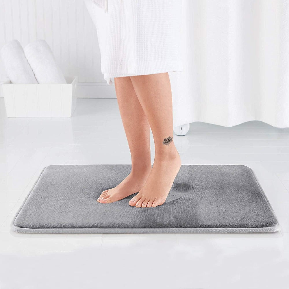 Soft Grip Anti-Slip Bath Mat - Fast Dry Bathroom Rug