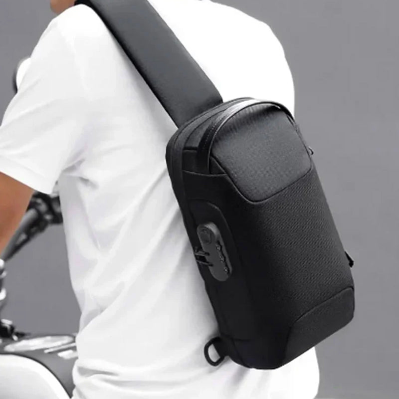 Secure Men's Crossbody Laptop Bag