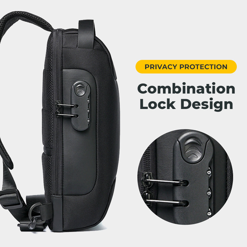 Secure Men's Crossbody Laptop Bag
