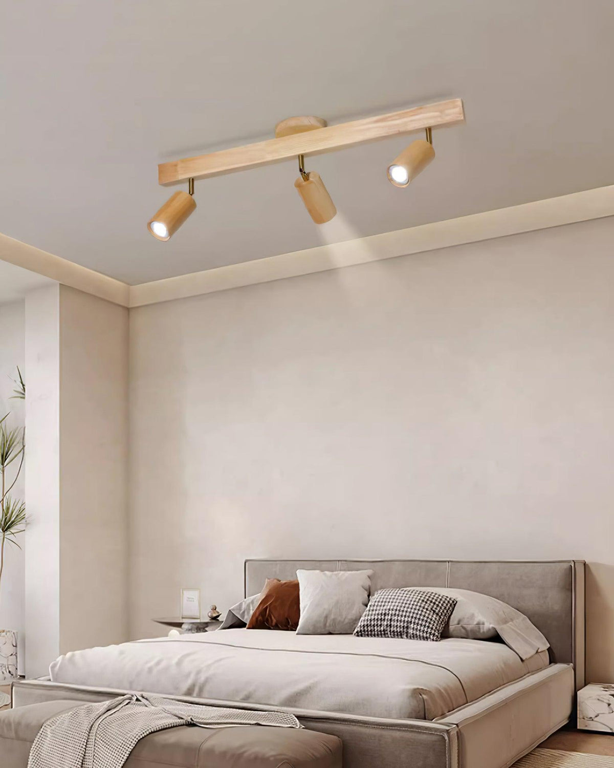 Modern Plug-In LED Wall Light Fixture Warm White Accent