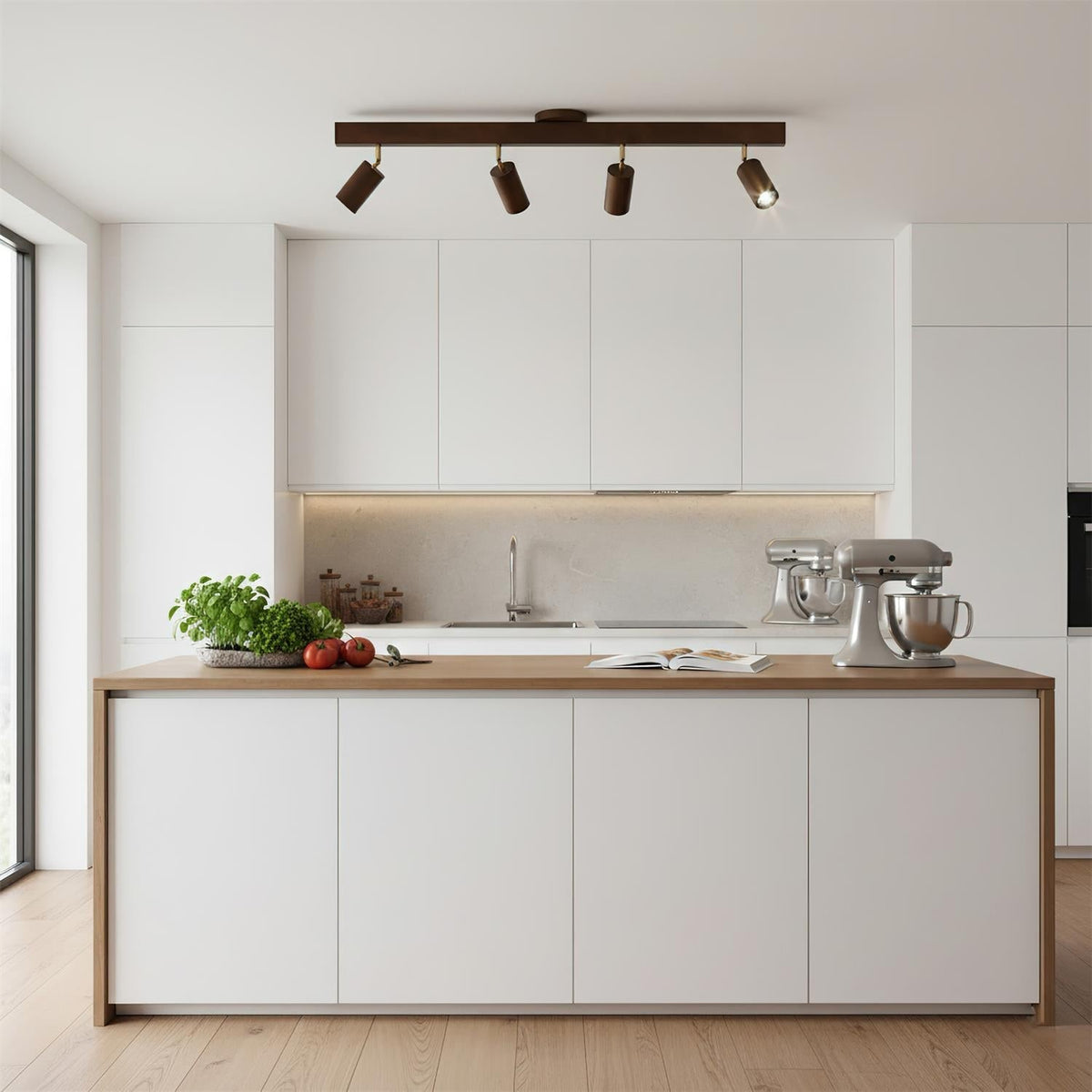Modern Plug-In LED Wall Light Fixture Warm White Accent