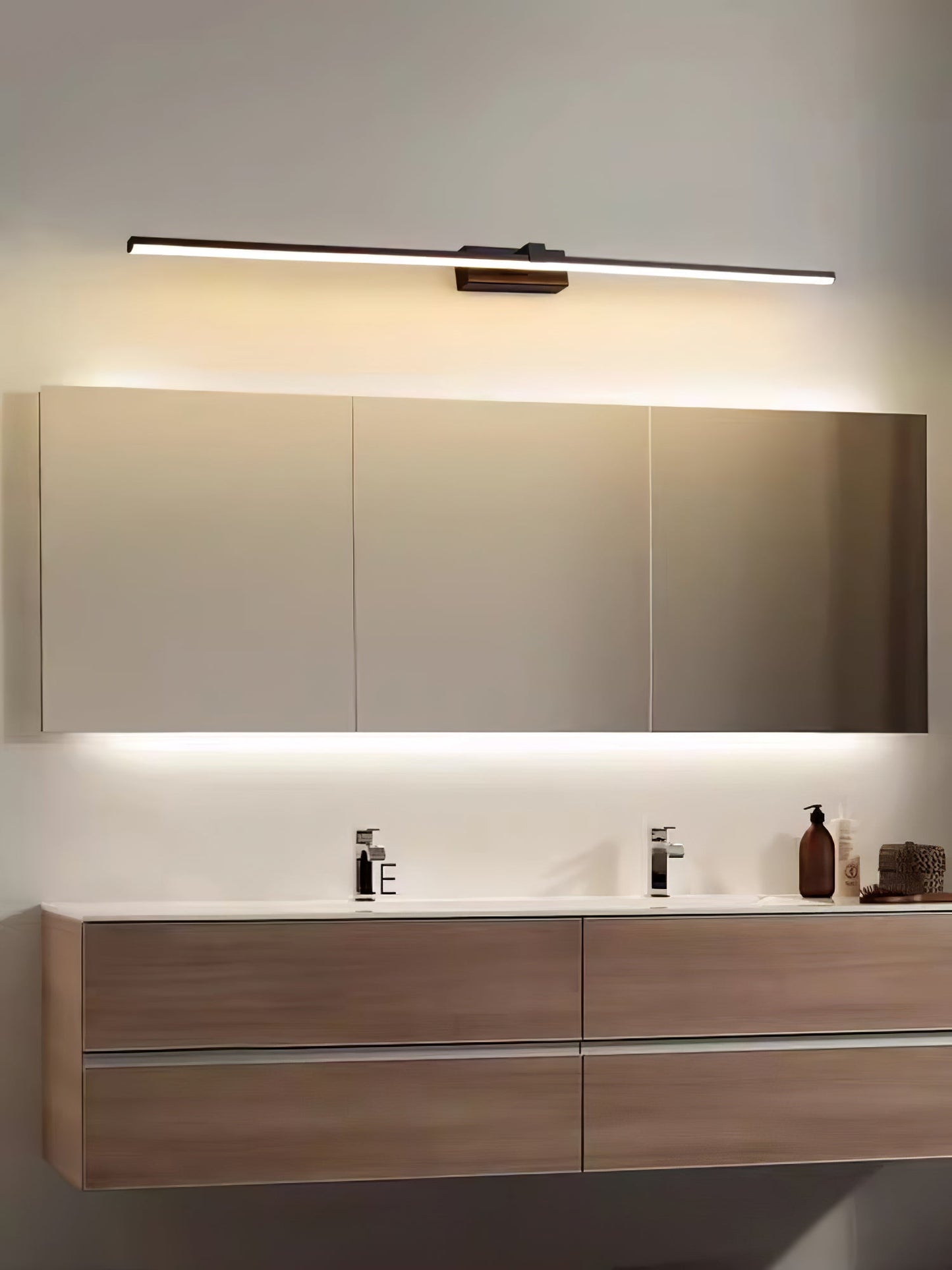 Silver Slim LED Wall Lamp Bracket Light Fixtures