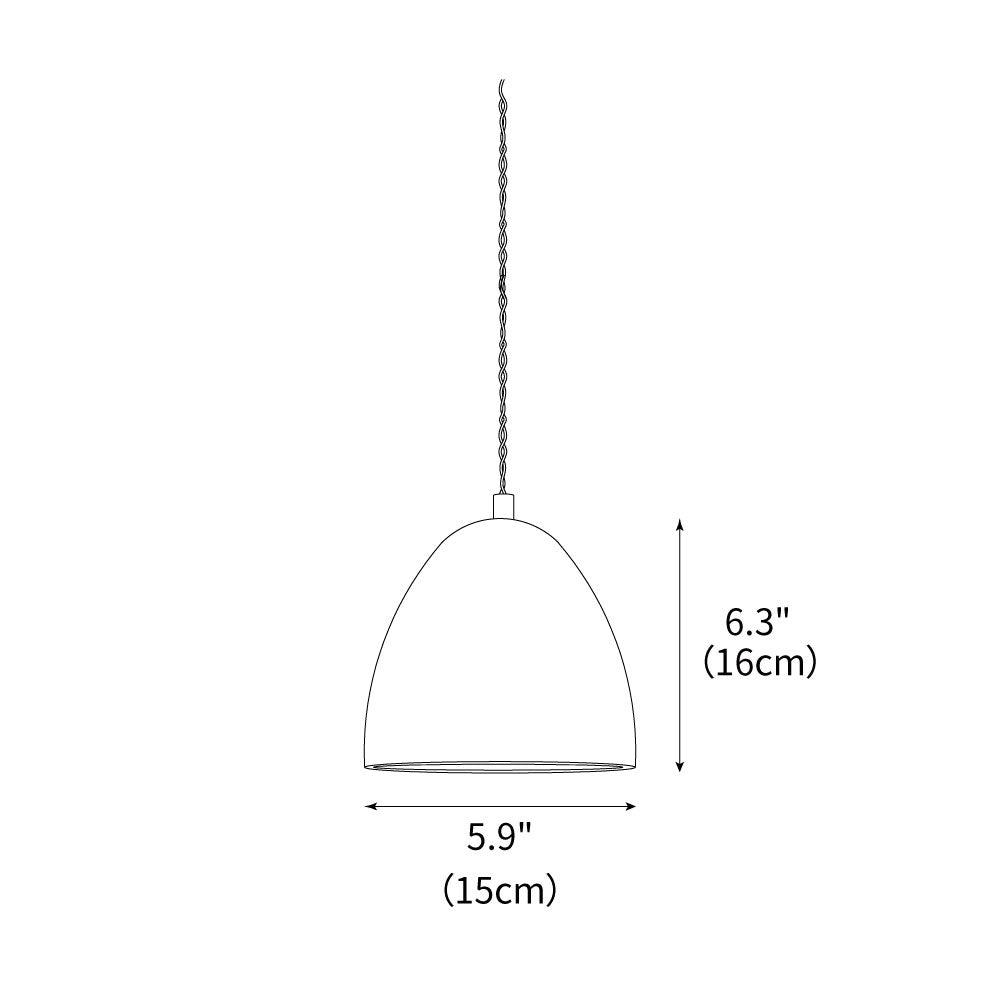 Simple Cement Pendant Lamp for Kitchen Island