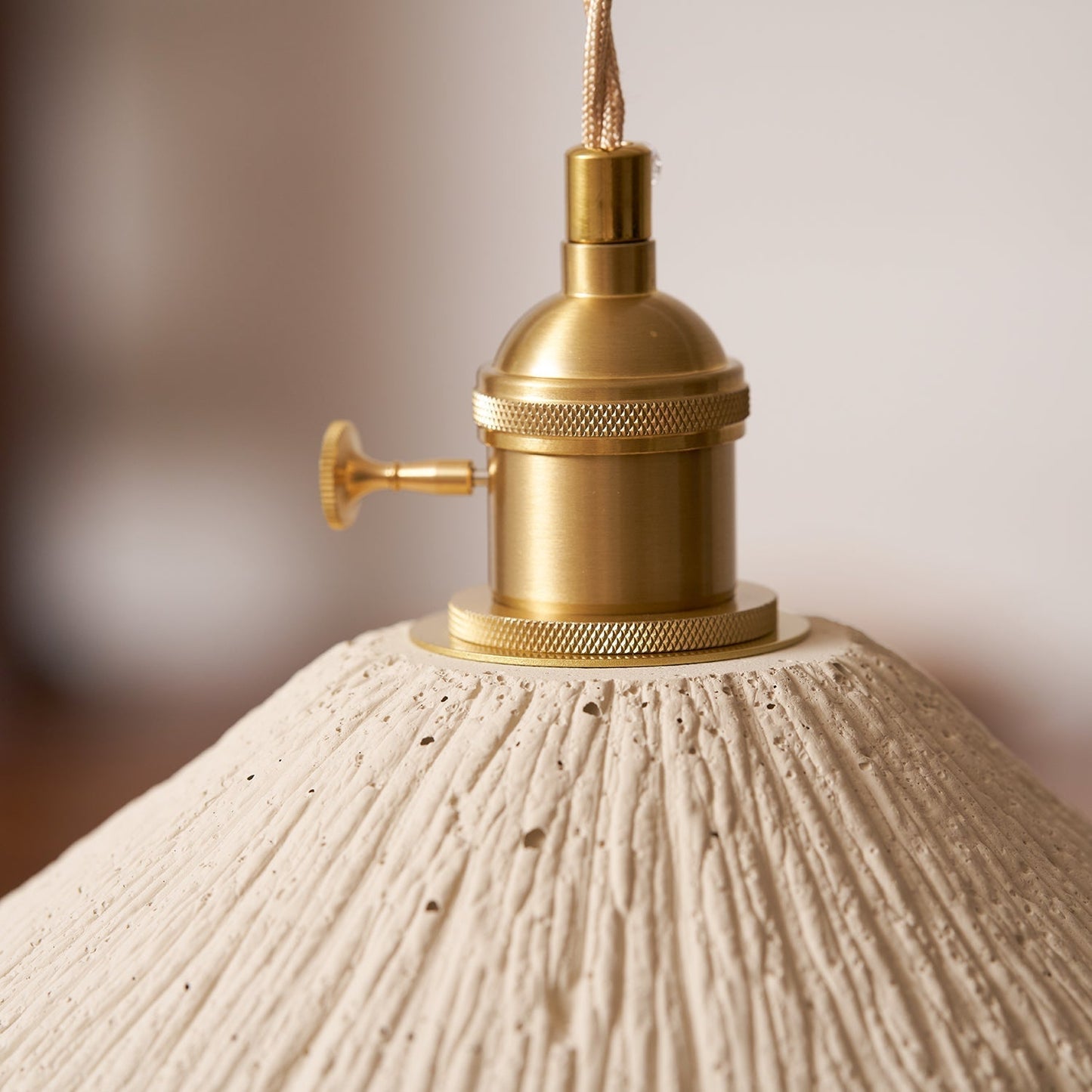 Simple Cement Pendant Lamp for Kitchen Island