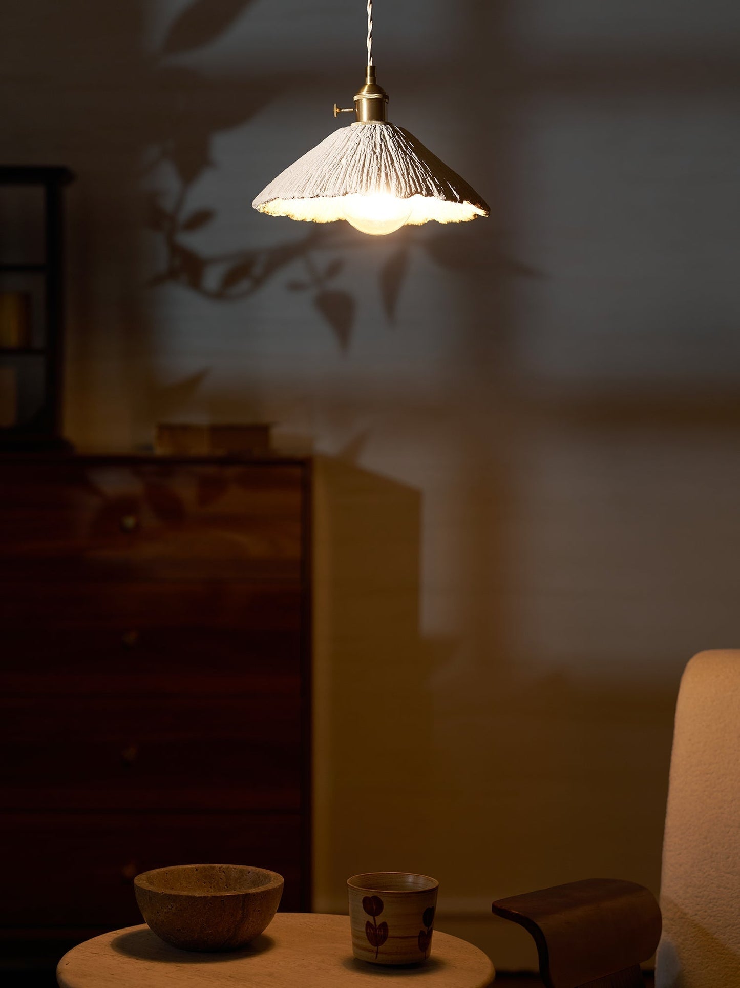 Simple Cement Pendant Lamp for Kitchen Island