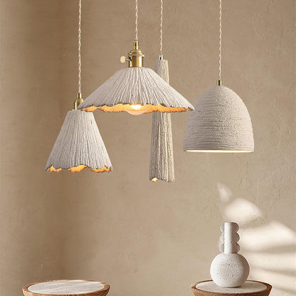 Simple Cement Pendant Lamp for Kitchen Island