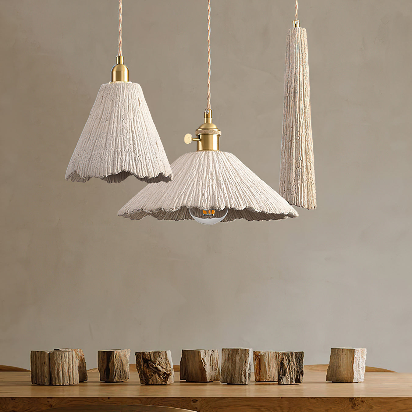Modern Cement Pendant Light Fixture