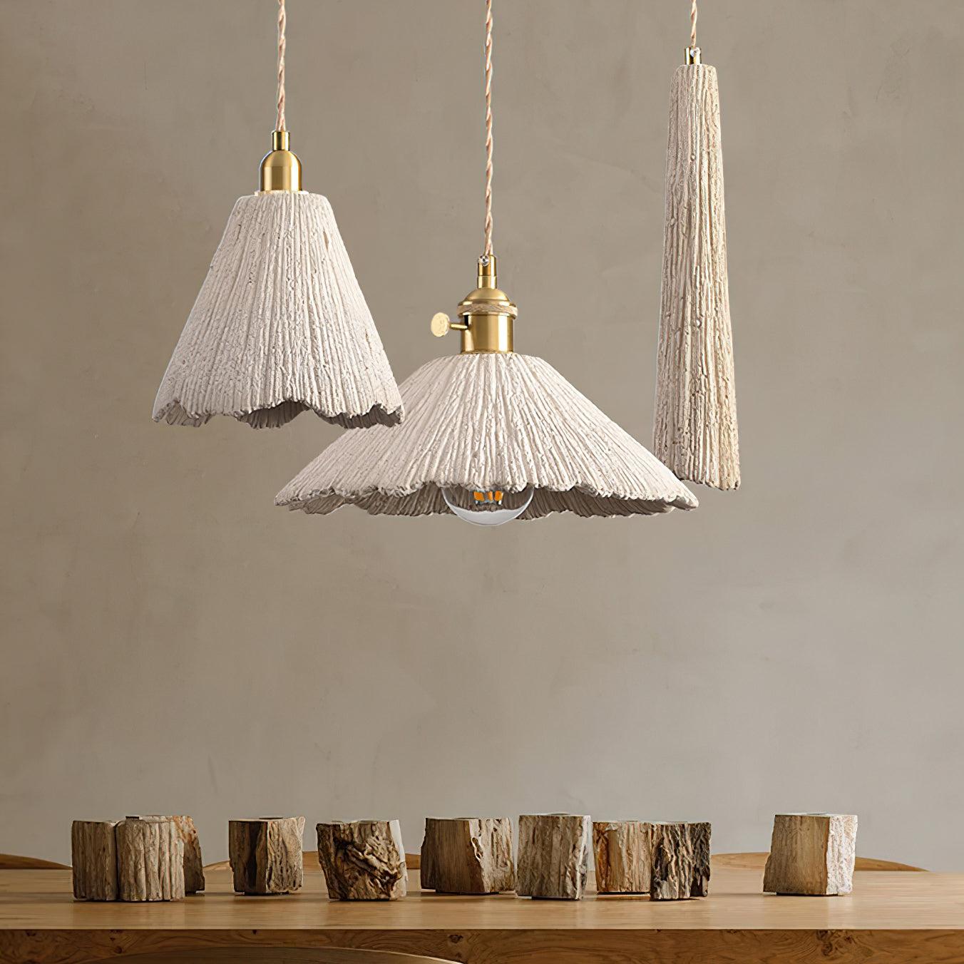 Simple Cement Pendant Lamp for Kitchen Island