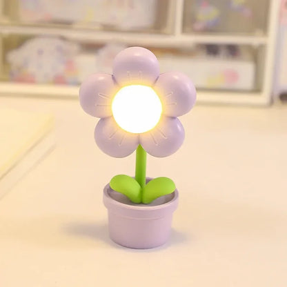 Delicate Floral Desk Lamp for Warm Lighting