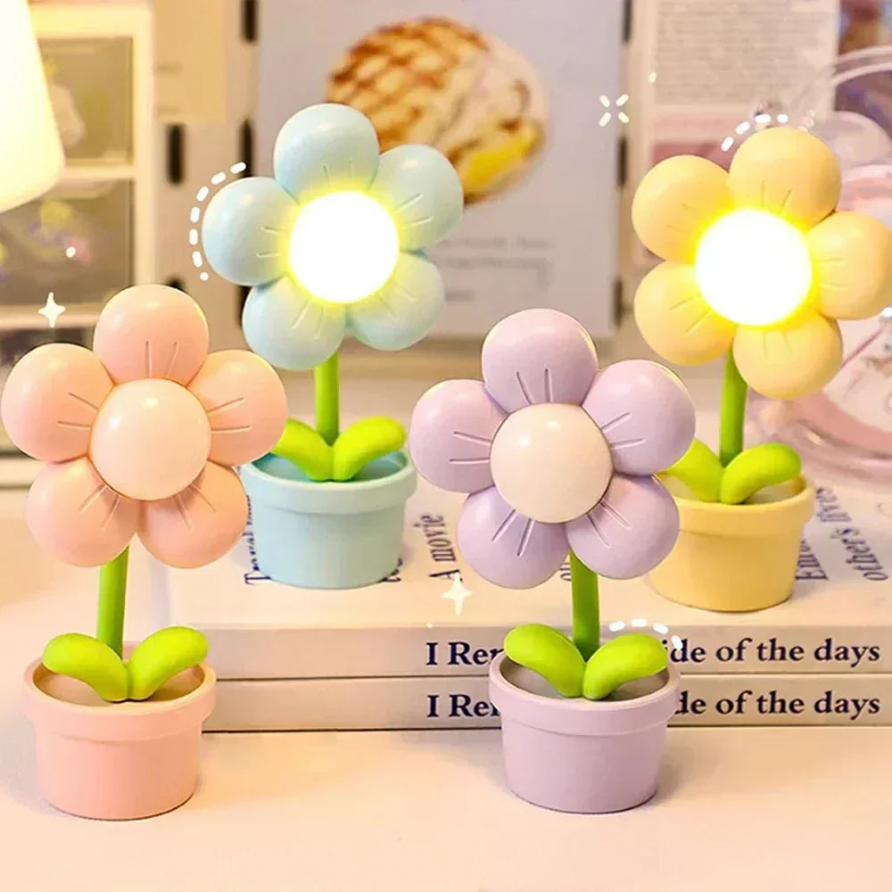Colorful Kids Nightlight LED Flower Lamp