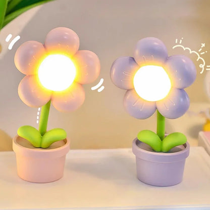 Delicate Floral Desk Lamp for Warm Lighting