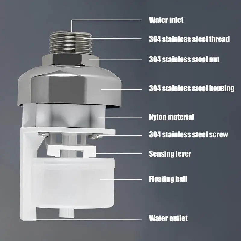 Small Automatic Float Valve Stainless Steel Water Controller