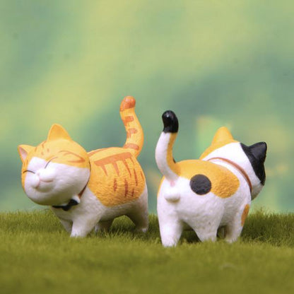 Small Cute Cat Statue Figurines