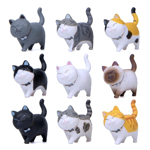 Small Cute Cat Statue Figurines