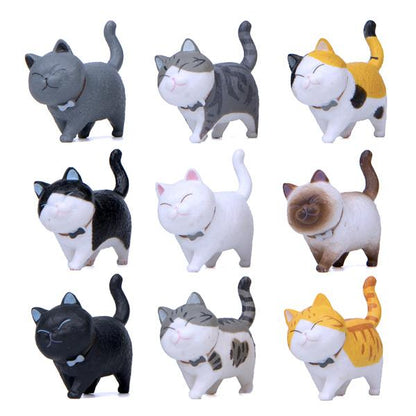 Small Cute Cat Statue Figurines