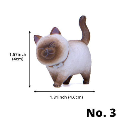 Small Cute Cat Statue Figurines