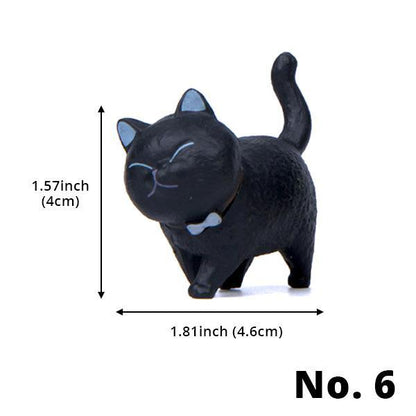 Small Cute Cat Statue Figurines