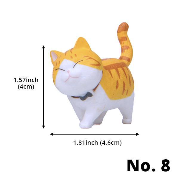 Small Cute Cat Statue Figurines