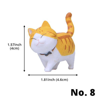 Small Cute Cat Statue Figurines