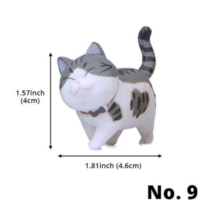 Small Cute Cat Statue Figurines
