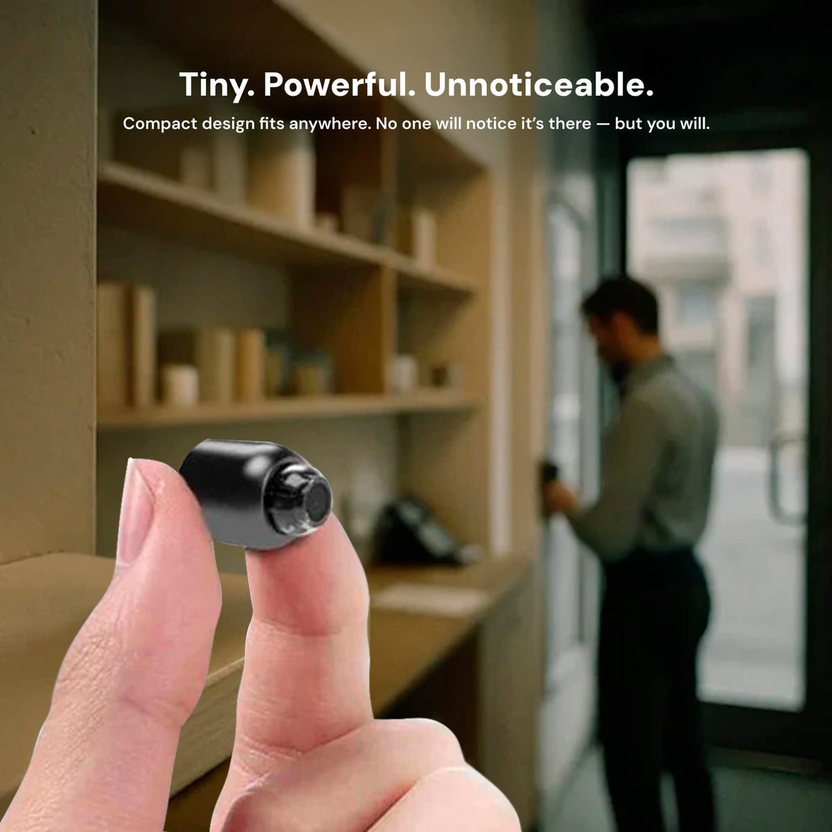 Compact Spy Cam with Audio for Home Security