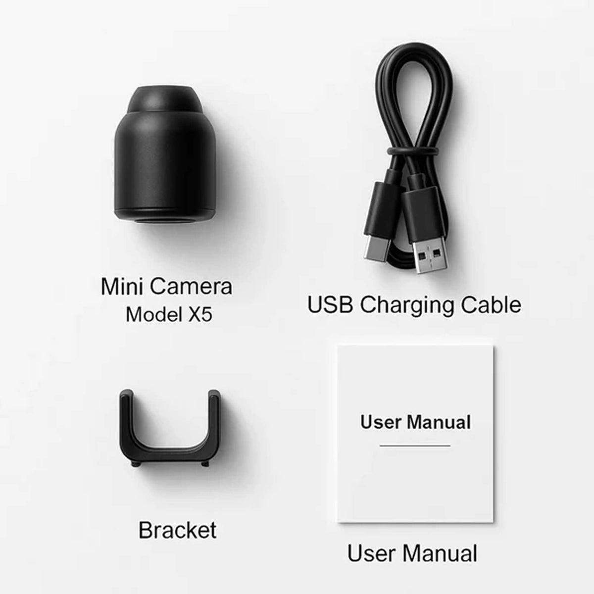 Compact Spy Cam with Audio for Home Security