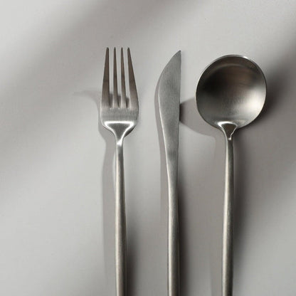 Premium Metal 20pc Cutlery Set Titanium Stainless Steel