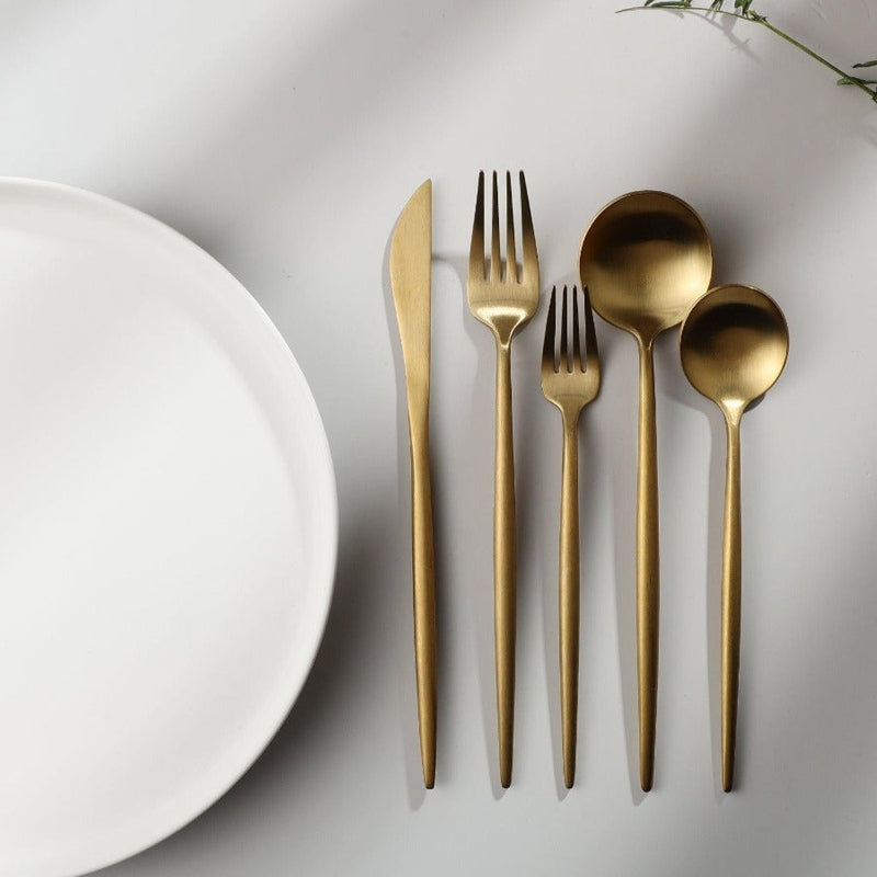 Premium Quality Stainless Steel Cutlery Set in Modern Colors